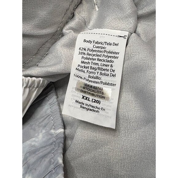 Nylon Running Shorts Two Pack Size XXL 20 White Camo Lightweight Athletic Gym - Picture 9 of 10